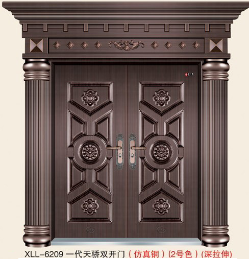门业图片-仿真铜门系列XLL-6209XLL-6209图片