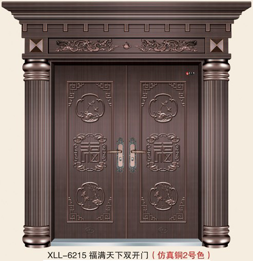门业图片-仿真铜门系列XLL-6215XLL-6215图片