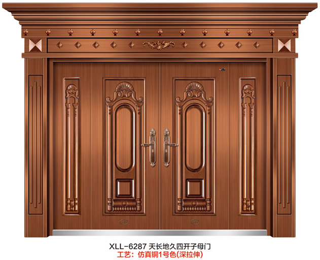 门业图片-仿真铜门系列XLL-6287XLL-6287图片