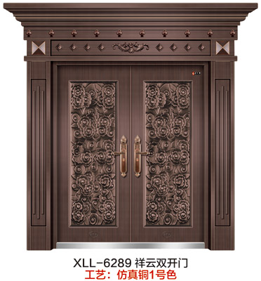 门业图片-仿真铜门系列XLL-6289XLL-6289图片