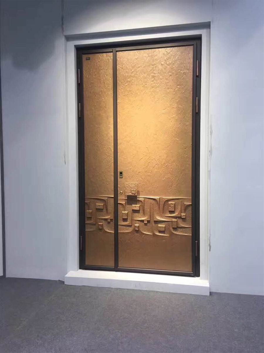 门业图片-不锈钢防盗门爵士不锈钢防盗--铸铝门**图片
