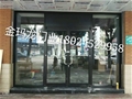 门业图片-深圳铝合金玻璃地弹门-肯德基门厂家供应1900*2300*55图片