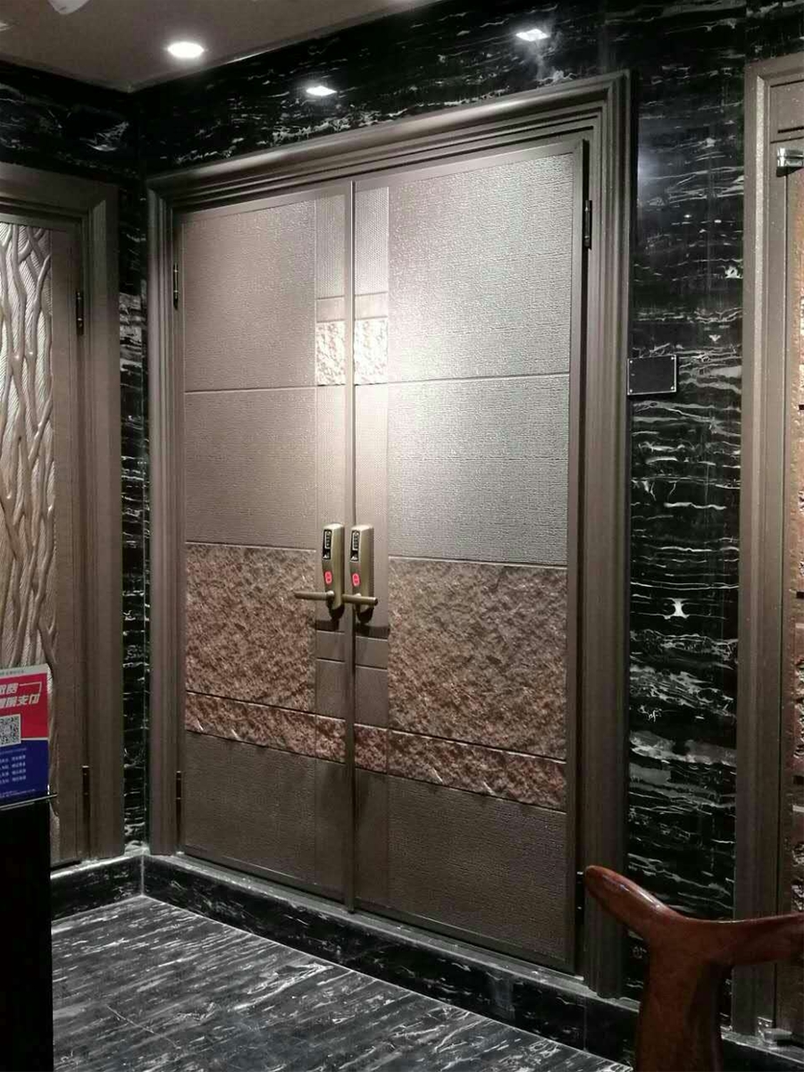 门业图片-顶级高档铸铝防爆门铸铝门1000*2100图片