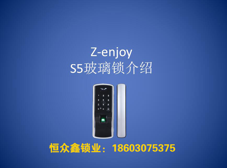 门业图片-指纹锁物联网玻璃锁S5图片