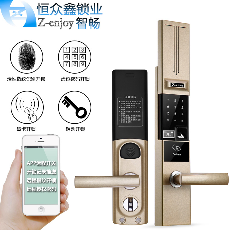 门业图片-指纹锁指纹锁价格 指纹锁代理 指纹锁oem 指纹锁厂家直供T62图片