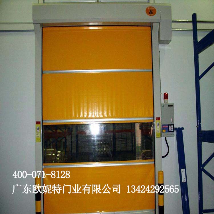 门业图片-卷帘门PVC高速门工业车库堆积门快速卷帘门食品厂仓库防爆卷专业定制门HSD-M图片