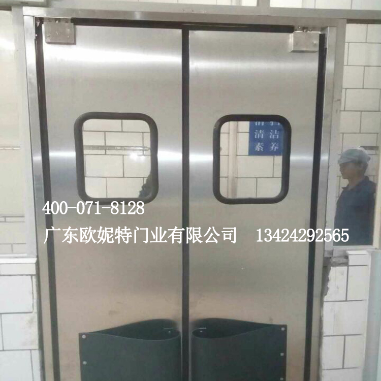 门业图片-防撞门四川攀枝花华联超市专用防撞自由门超市过道门过推车门食品厂门TD-M图片