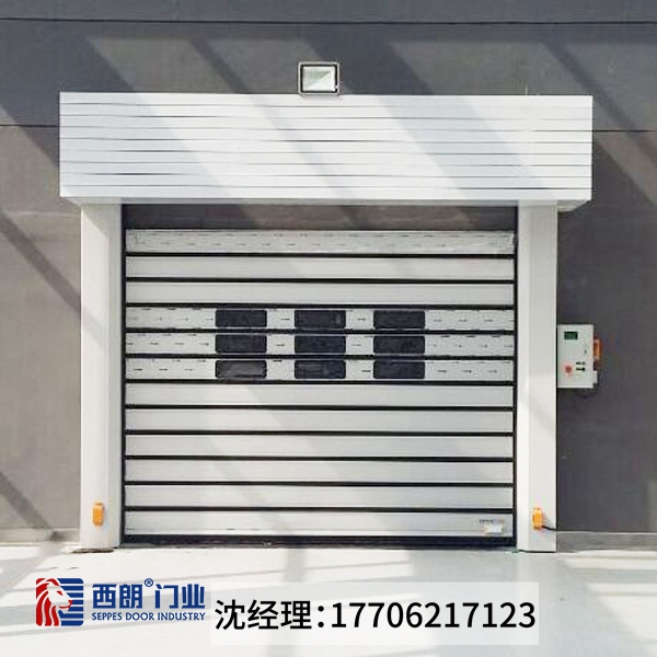 门业图片-工业快速门上海硬质快速卷帘门的结构组成硬快快速门图片