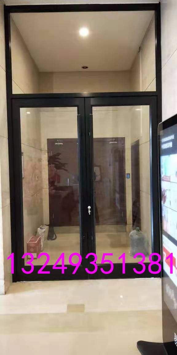 门业图片-肯德基门石家庄黑拉丝肯德基门 双开肯德基门 宏远门业1900*2400图片