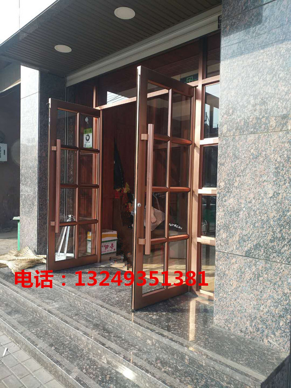 门业图片-肯德基门石家庄专业私人定制商业门，商铺门1900*2400图片