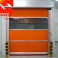 门业图片-郑州鸿发生产优质PVC快速卷帘门自动门图片