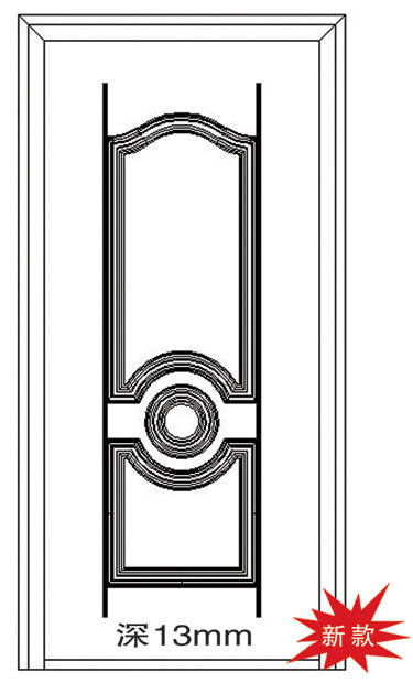 门业图片-非标门门面系列标准门门面FH-6013图片
