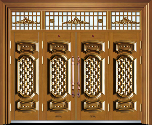 门业图片-非标门系列JP-8013纳米金黄铜 永佳非标门可定制图片