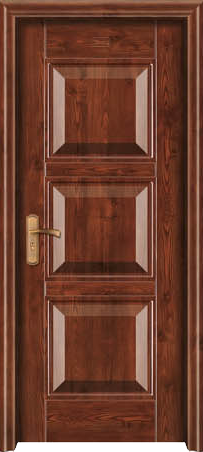 门业图片-钢木门系列傲视君威606欧洲赤榆 永佳钢木门钢木门图片