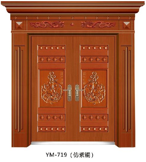 门业图片-非标门仿铜门仿铜门图片