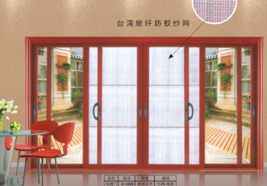 门业图片-铝合金门系列铝合金门吊趟门推拉门折叠门平开门广东*好的铝合金门厂870*2030*45图片