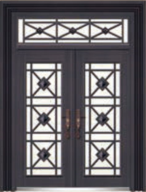 门业图片-玻璃拼接大门系列195063真黑铜-玻璃拼接玻璃拼接大门系列图片