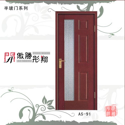 门业图片-半玻门傲胜彤翔，平板门批发，平板门R2图片
