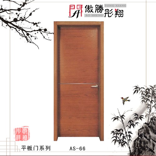 门业图片-玻璃推拉门傲胜彤翔木门，平开门系列R4图片