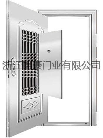 门业图片-不锈钢门门中门JH-3007(门中门)图片