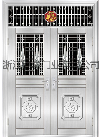 门业图片-不锈钢门贵族花JH-6006(贵族花)图片