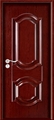 门业图片-反凸钢木门T-180-泰国紫檀图片