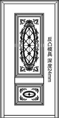 门业图片-反凸仿拼接门面XY-8306XY-8306图片