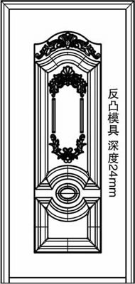 门业图片-反凸仿拼接门面XY-8307XY-8307图片