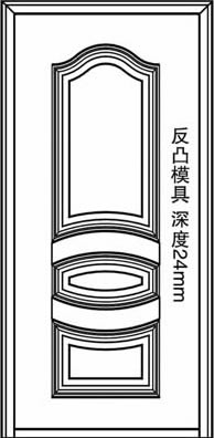 门业图片-反凸仿拼接门面XY-8309XY-8309图片