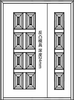 门业图片-反凸仿拼接门面XY-8312XY-8312图片
