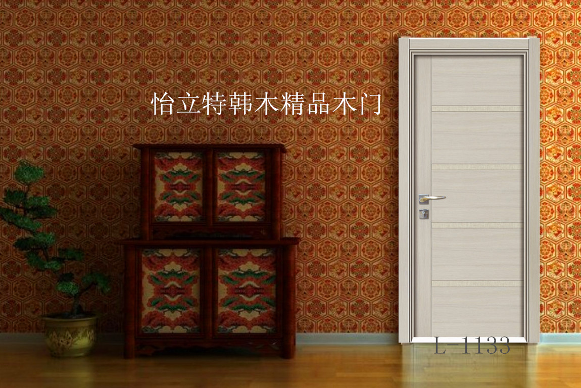 门业图片-韩木拼装门幼儿园教室门 室内生态工程门可定制图片