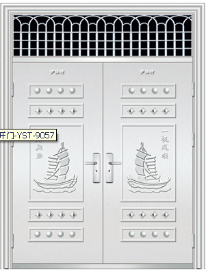 门业图片-不锈钢门对开门YST-9057图片