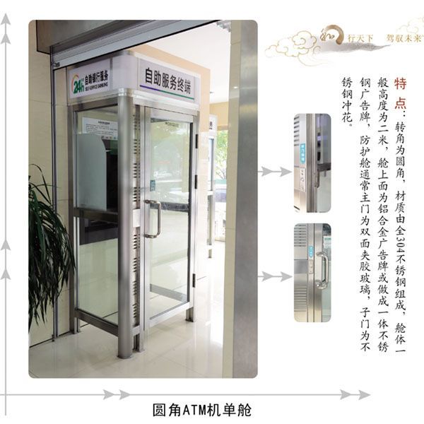 门业图片-保护舱系列JC-001圆角ATM机单舱图片