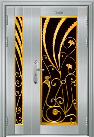 门业图片-不锈钢门不锈钢门JW-2002图片