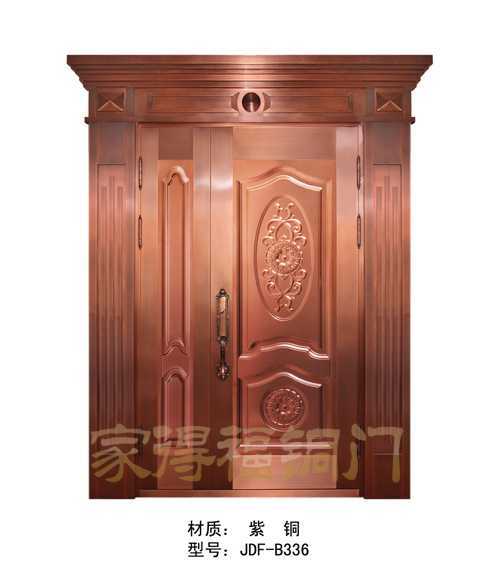 门业图片-家得福铜门豪华铜门厂家-豪华铜门价格-旋转铜门厂家-家得福铜门精品铜门JDF-B503图片