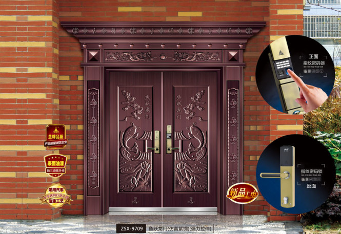 门业图片-仿铜门仿铜门系列zsx-9709图片