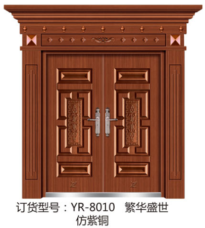 门业图片-高档别墅大门别墅大门YR-8010图片