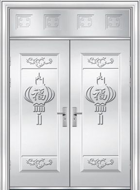 门业图片-不锈钢门大量供应对开门AGR-9066图片