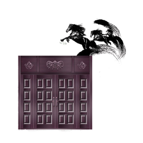 门业图片-铜铝门铸铝门JN-8202图片