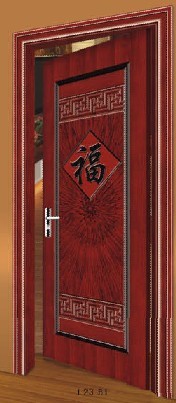 门业图片-电解钢质门电解钢质门钢木室内门免漆套装门复合实木门工艺木门L23图片