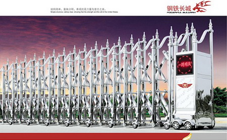 门业图片-2010新产品钢铁长城门钢铁长城图片