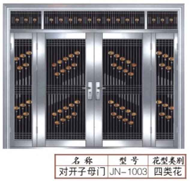 门业图片-双开门佛山推荐实用304不锈钢门2050*950*120图片