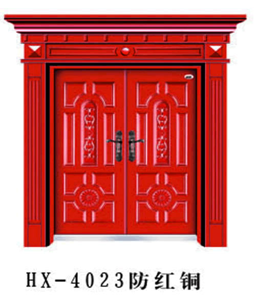 门业图片-仿铜门系列仿铜门HX-4023图片