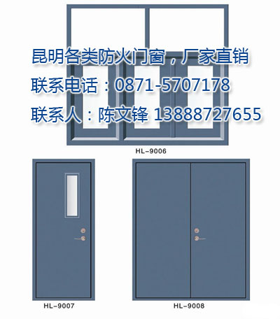 门业图片-防火门窗昆明钢质防火门生产、安装、维修一体化GFM-1224-d5图片