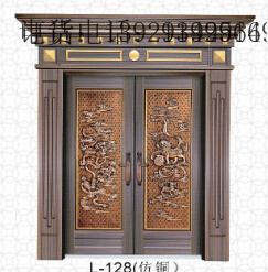 门业图片-高档不锈钢门不锈钢罗马柱门1512图片
