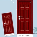 门业图片-诚灵凯环保强化室内门 CLK-811CLK-811红拼木图片