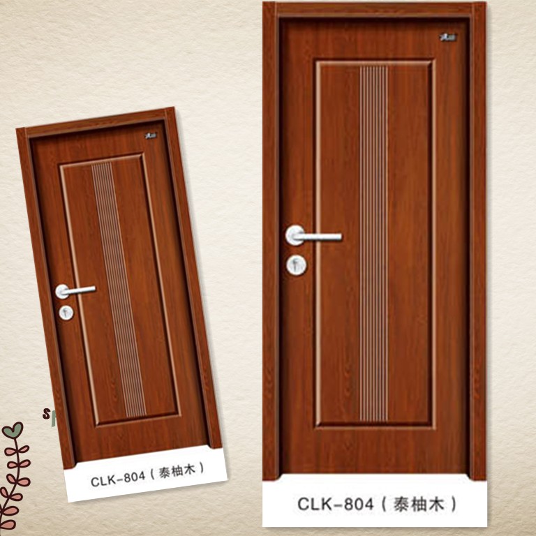 门业图片-环保强化室内门诚灵凯环保强化室内门 CLK-804CLK-804泰柚木图片