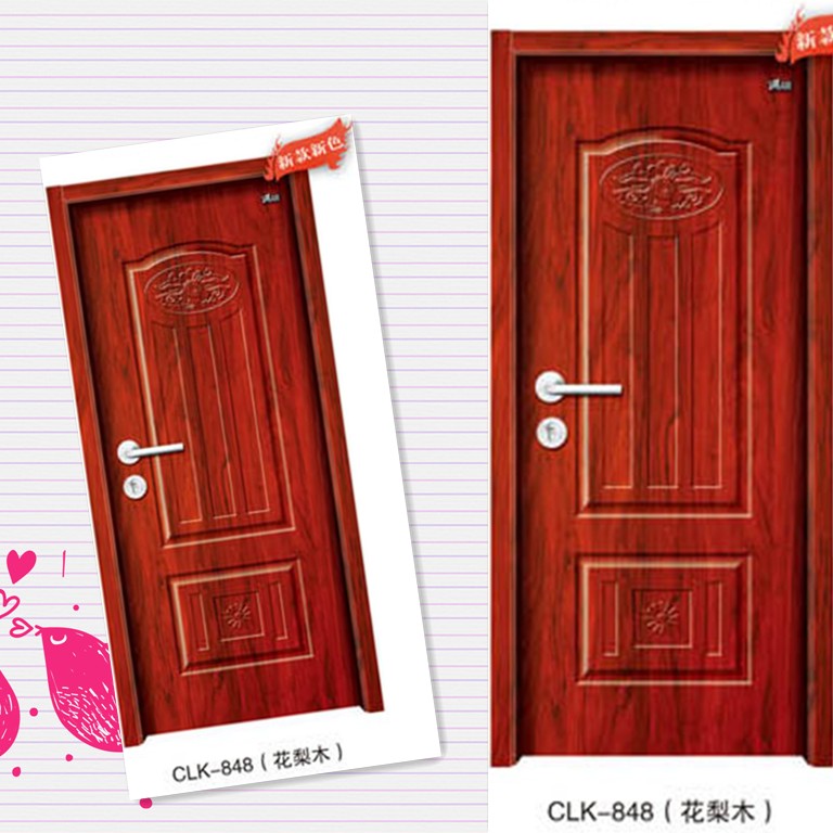 门业图片-环保强化室内门诚灵凯红胡桃 CLK-848CLK-848花梨木图片